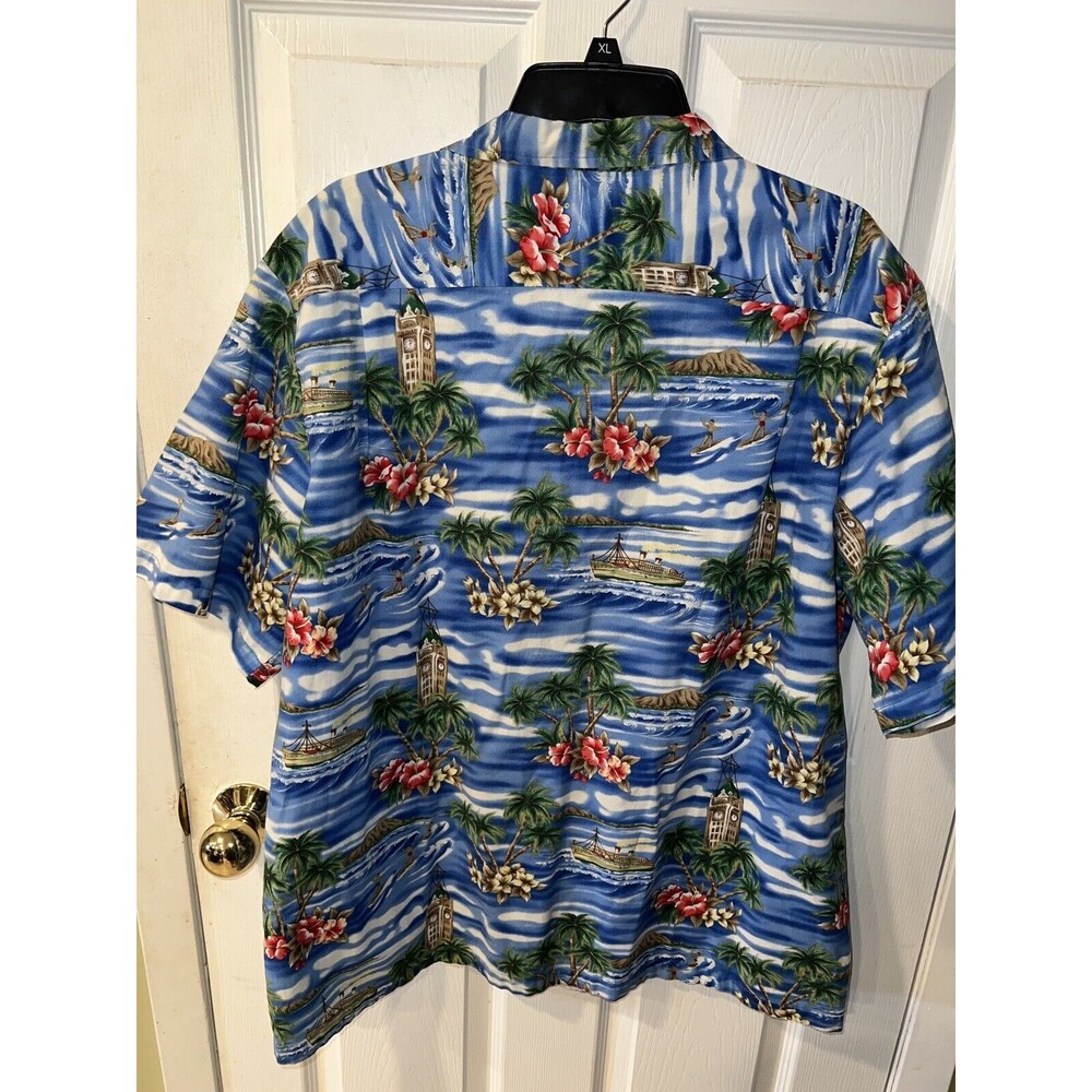 PRIDE OF HAWAII Hawaiian Shirt Mens Sz 2X Aloha Beach Surfing Coastal Vintage - Picture 7 of 10